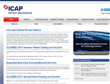 Tablet Screenshot of icappatentbrokerage.com